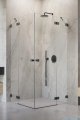 Radaway Essenza Pro Brushed GunMetal Kdd kabina 90x80cm szczotkowany grafit 10096090-92-01L/10096080-92-01R