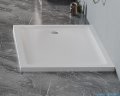 New Trendy Mild Satin Brodzik akrylowy prostokątny 100x80x4,5 cm biały mat B-0654