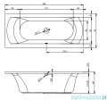 Riho Lima wanna prostokątna 160x70cm z hydromasażem Air prawa B050002005