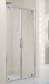 Novellini Drzwi prysznicowe składane LUNES B 90 cm szkło przejrzyste profil srebrny LUNESB90-1B