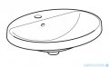 Geberit VariForm Umywalka owalna z półką z otworem na baterię 60x48cm szkliwiony spód 500.725.01.2