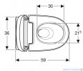 Geberit urządzenie WC z funkcją higieny intymnej AquaClean Mera Comfort, wisząca miska WC biała 146212111