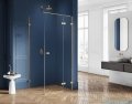 New Trendy Avexa Gold kabina prostokątna 100x80x200 cm przejrzyste prawa EXK-1755