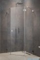 Radaway Essenza Ptj Brushed Nickel kabina pięciokątna 90x100cm prawa szczotkowany nikiel 1385010-91-01R/1385056-01-01