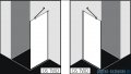 Kermi Osia Ściana boczna, szkło przezroczyste, profile srebrne 80x200cm OSTWD08020VPK