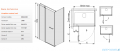 Sanplast kabina narożna prostokątna 80x100x198 cm KNDJ2/PRIII-80x100 białe/przejrzyste 600-073-0260-01-401