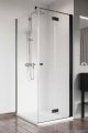 Radaway Nes 8 Black KDJ B kabina 100x75 prawa czarny mat/szkło przejrzyste 10075100-54-01R/10089075-01-01
