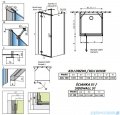 Radaway Fuenta New Kdj+S kabina 100x100x100cm lewa szkło przejrzyste 384022-01-01L/384052-01-01/384052-01-01