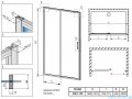 Radaway Premium Pro Dwj drzwi wnękowe 150 lewe szkło przejrzyste 1014150-01-01L