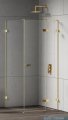 New Trendy Eventa Gold Shine kabina prysznicowa prostokątna 90x70x200 cm prawa przejrzyste Złoty połysk EXK-4725