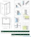 Radaway Nes 8 Black Kds I kabina 120x80cm prawa czarny mat/szkło przejrzyste 10073120-54-01R/10073112-54-01/10089080-01-01