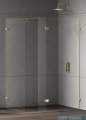 New Trendy Eventa Gold Shine kabina walk-in 110x140x200 cm z dodatkową ścianką przejrzyste EXK-4889/EXK-4869