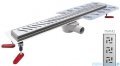 Wiper New Premium Tivano Odpływ liniowy z kołnierzem 70 cm syfon drop 50 szlif 500.0167.02.070