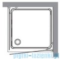 Kerasan Retro Kabina kwadratowa lewa szkło przejrzyste profile brązowe 90x90 9147T3