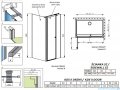Radaway Eos KDS II kabina prysznicowa 120x100 prawa przejrzyste 13799484-01R/13799432-01
