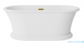 Besco Ziva 160x75 cm wanna wolnostojąca + syfon + maskownica odpływu Czarny matt #WWA-160-ZSB