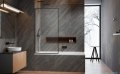 Radaway Modo F SL Brushed GunMetal PNJ II parawan nawannowy 100cm lewy szczotkowany grafit/przejrzyste 10406100-92-01L