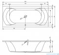 Riho Lima wanna prostokątna 200x90cm z hydromasażem Joy lewa B054009005