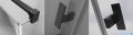 Radaway Nes 8 Black Dwd II drzwi wnękowe 170cm W3 czarny mat/szkło przejrzyste 10081083-54-01/10080187-54-01