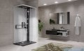 Novellini Glax 2 2.0 kabina z hydromasażem 100x80 prawa czarna G22A108DM1-1HU