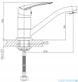 Omnires Yukon bateria umywalkowa sztorcowa chrom YK3319CR