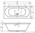 Riho Carolina wanna prostokątna 170x80cm z hydromasażem Air lewa B055005005