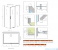Radaway Idea 8 Kdj kabina 120x70cm prawa szkło przejrzyste 10340620-01-01R/10350553-01-01/10360070-01-01L
