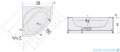 Sanplast Prestige WSzs/PR wanna symetryczna z obudową i stelażem 140x140 cm 610-070-0340-01-000