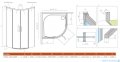 Radaway Idea Pdd kabina 120x90cm szkło przejrzyste 387139-01-01/387159-01-01
