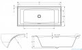 Riho Still Square wanna prostokąta 180x80cm z hydromasażem FLOW lewa B099019005