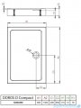 Radaway Doros D Compact Stone brodzik 130x90 biały SDRD1390-05-04S