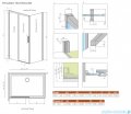 Radaway Idea 8 Kdj kabina 120x120cm lewa szkło przejrzyste 10340620-01-01L/10350553-01-01/10360120-01-01R