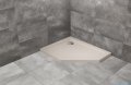 Radaway Doros PT E Stone brodzik pięciokątny 100x80 lewy kaszmirowy SDRPT1080-01-84SL