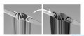 Radaway Idea Black Kdd kabina 75x120cm czarny mat/szkło przejrzyste 387066-54-01L/387064-54-01R