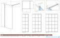 Radaway Modo X Black II Frame kabina Walk-in 60x200 szkło 10mm 389264-54-56
