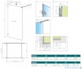 Radaway Euphoria Walk-in VI 130x80 szkło przejrzyste 383175-01-01/383150-01-01