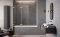 Radaway Essenza Pro Brushed Nickel Pnd II parawan nawannowy 120cm lewy szczotkowany nikiel 10102120-91-01L