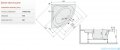 Sanplast Free Line WS/FREE wanna symetryczna 145x145 cm + stelaż 610-040-0341-01-000