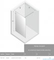 New Trendy Avexa kabina Walk-In 120x200 cm przejrzyste EXK-1803
