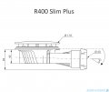 Radaway syfon brodzikowy black 90mm SLIM PLUS R400PB