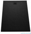 New Trendy Mori brodzik prostokątny z konglomeratu 120x90x3 cm czarny B-0406