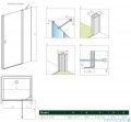 Radaway Nes Black Dwj II drzwi wnękowe 100cm prawe czarny mat/szkło przejrzyste 10036100-54-01R