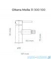 Oltens Molle bateria bidetowa chrom 31300100
