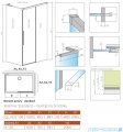 Radaway Idea 8 QL Kdj kabina 100x80cm prawa szkło przejrzyste 10550517-01-01R/10350453-01-01/10360080-01-01L