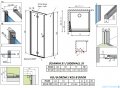 Radaway Essenza Kdj B kabina 100x120cm lewa szkło przejrzyste 1385083-01-01L/1384054-01-01