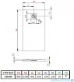 Radaway Kyntos F brodzik 210x80cm antracyt HKF21080-64