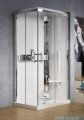 Novellini Glax 3 kabina prysznicowa z hydromasażem 100x70 prawa srebrny GL3A107DM1-1B