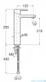 Roca Naia bateria umywalkowa sztorcowa wysoka Brushed Titanium Black EVERLUX-PVD A5A3B96NM0