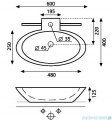 Bathco umywalka podwieszana TT2 60x40 cm 4010