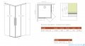 Radaway Idea 8 QL Black Kdd kabina 100x100cm szkło przejrzyste 10590100-54-01L/10590100-54-01R